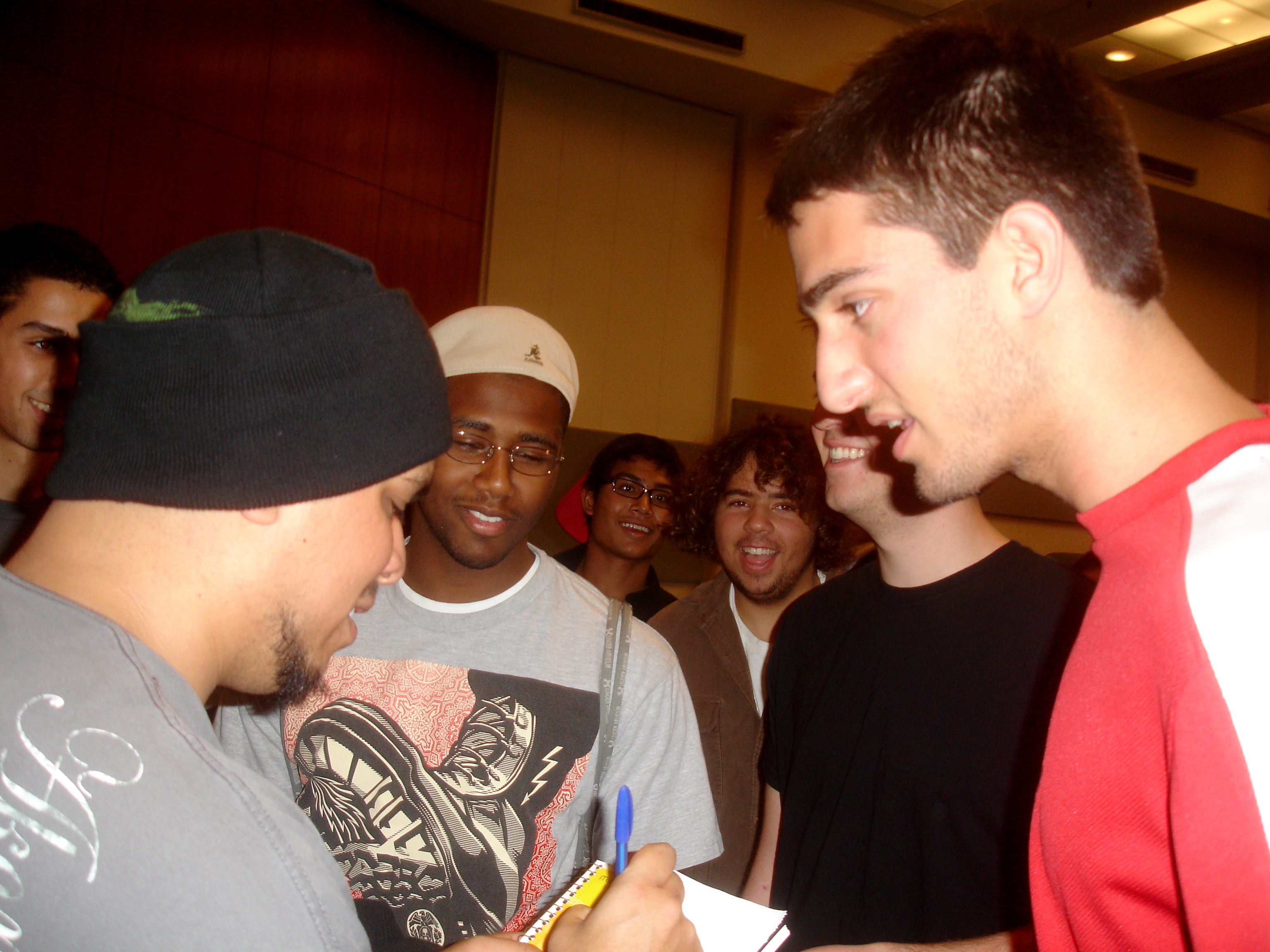 Getting Immortal Technique's autograph for my brother"