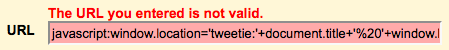 No Javascript URLs!